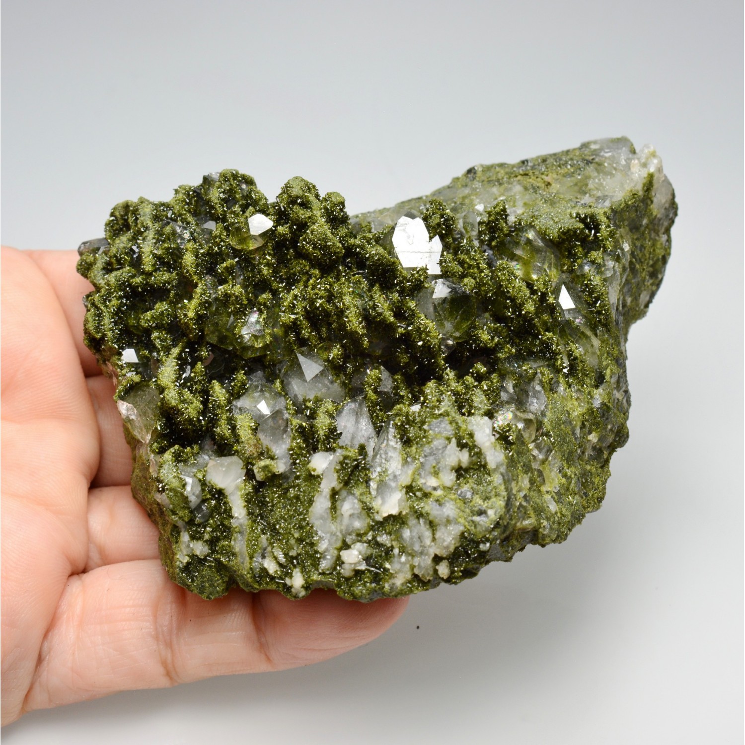 Epidote and quartz - Eastern Anatolia, Turkey