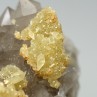 Calcite et sidérite sur quartz - Laguépie, Tarn-et-Garonne, France