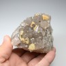 Calcite et sidérite sur quartz - Laguépie, Tarn-et-Garonne, France