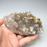 Calcite et sidérite sur quartz - Laguépie, Tarn-et-Garonne, France