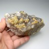 Calcite et sidérite sur quartz - Laguépie, Tarn-et-Garonne, France