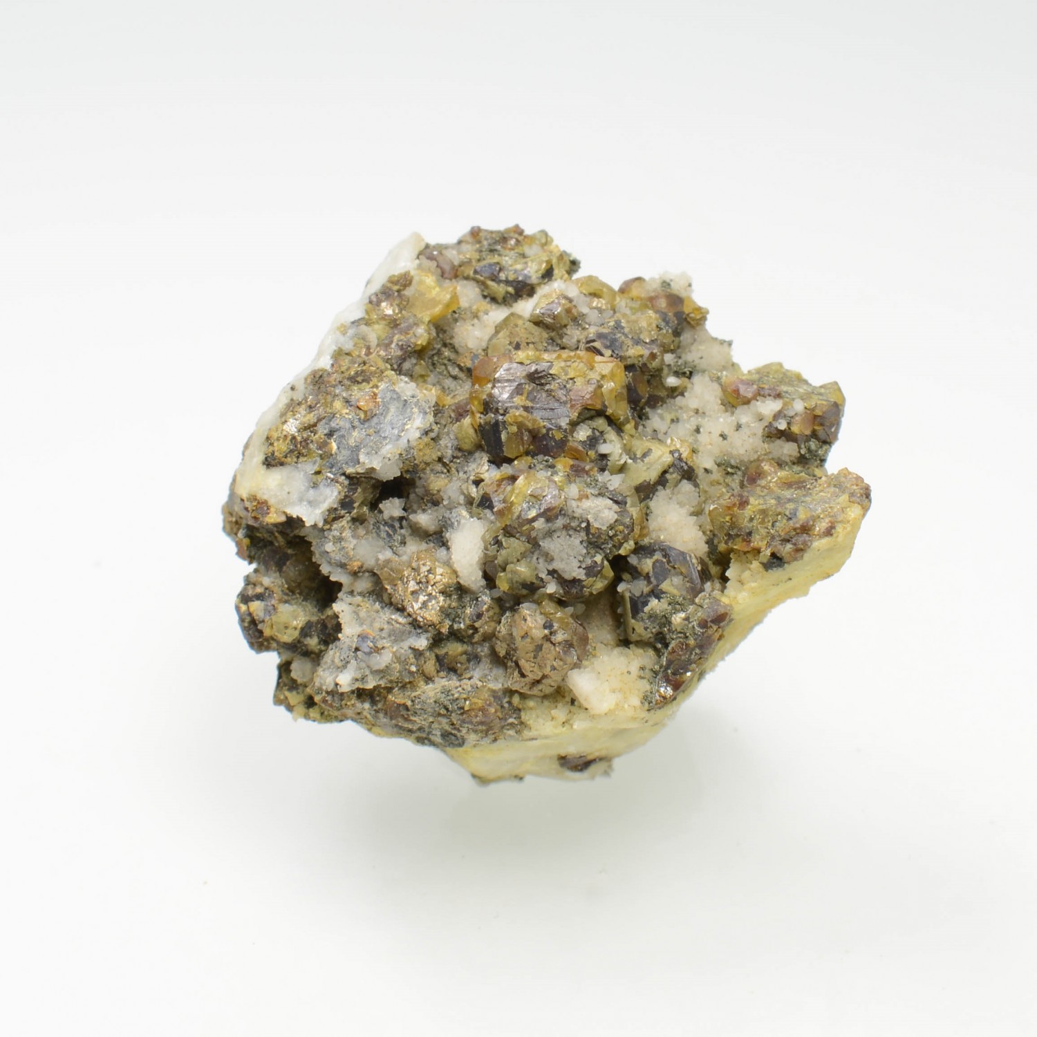 Sphalerite and quartz - Saint-Nicolas mine, Steinbach, Haut-Rhin, France