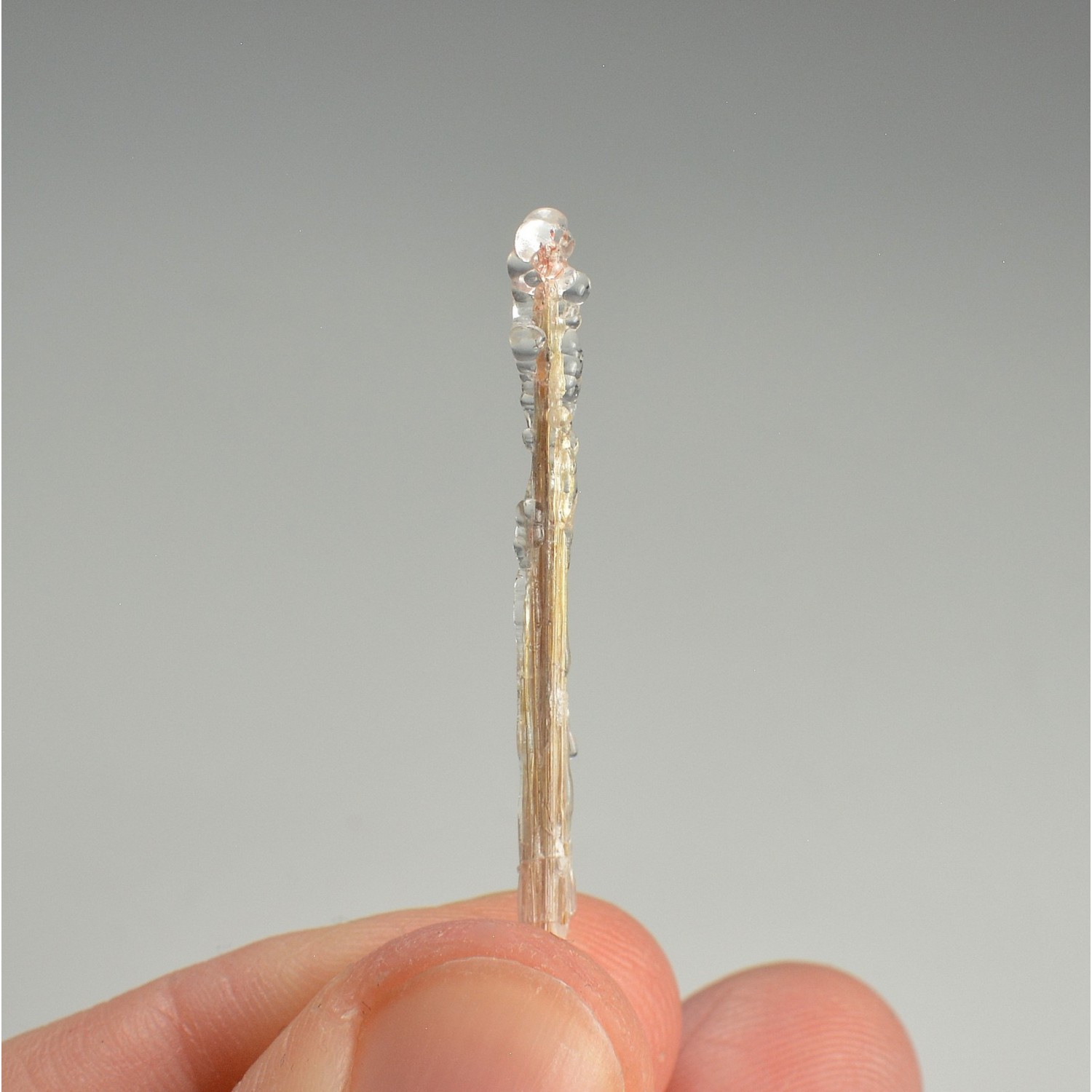 Hyalite opal on rutile - Novo Horizonte, Bahia, Brazil