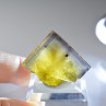 Fluorite - Yellow vein, Valzergues, Aveyron, France