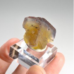 Fluorite - Yellow vein, Valzergues, Aveyron, France