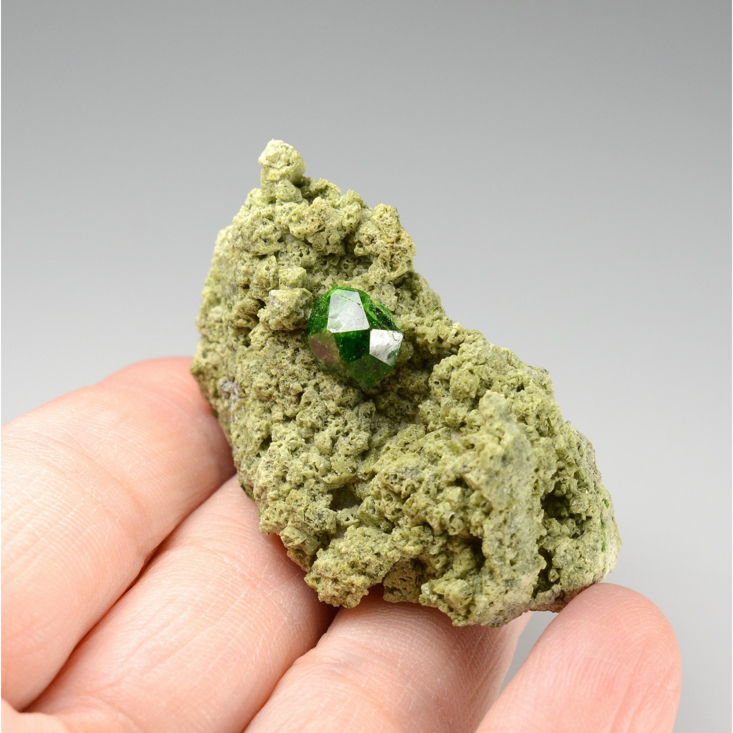 Garnet var. demantoid - Belqeys Mountain, Takab, Persia/Iran