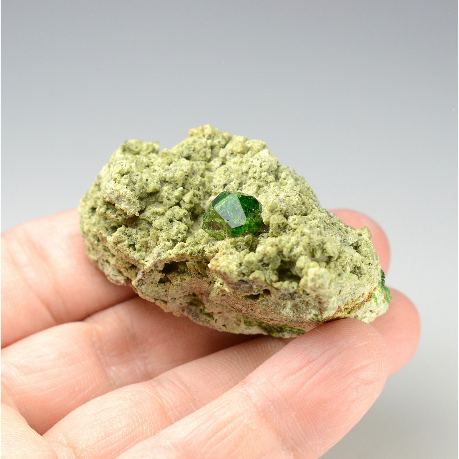 Garnet var. demantoid - Belqeys Mountain, Takab, Persia/Iran