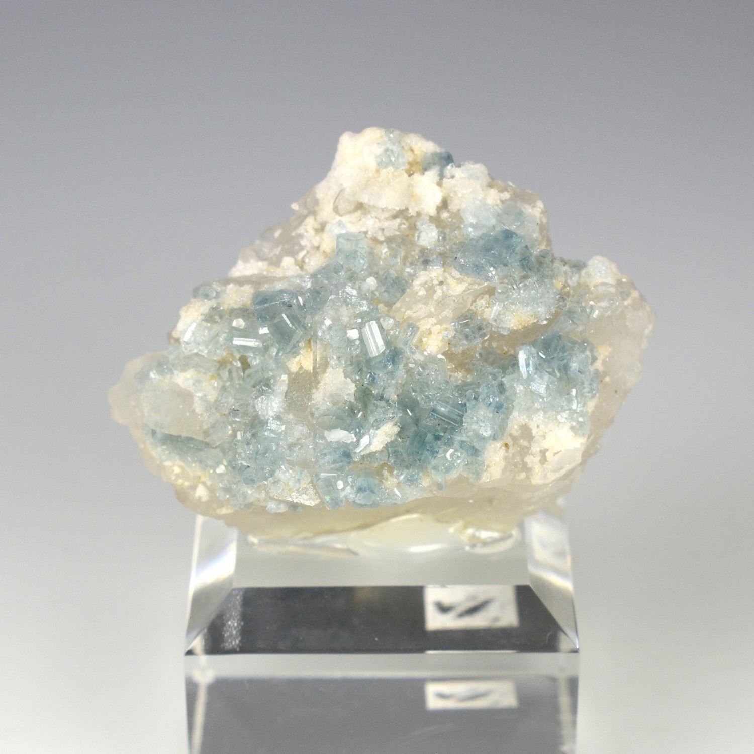 Blue apatite - Golconda mine, Minas Gerais, Brazil