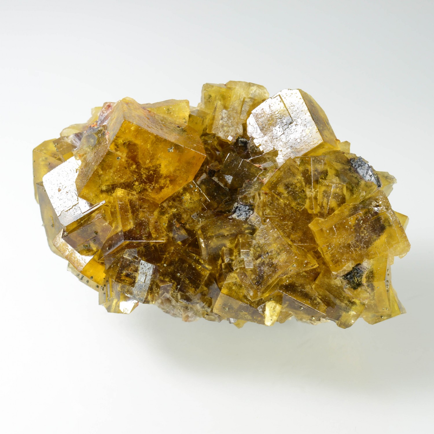 Fluorite and chalcopyrite - Bergmännisch Glück mine, Saxony, Germany