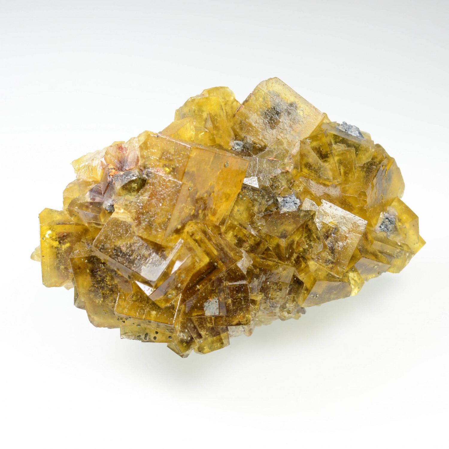 Fluorite and chalcopyrite - Bergmännisch Glück mine, Saxony, Germany