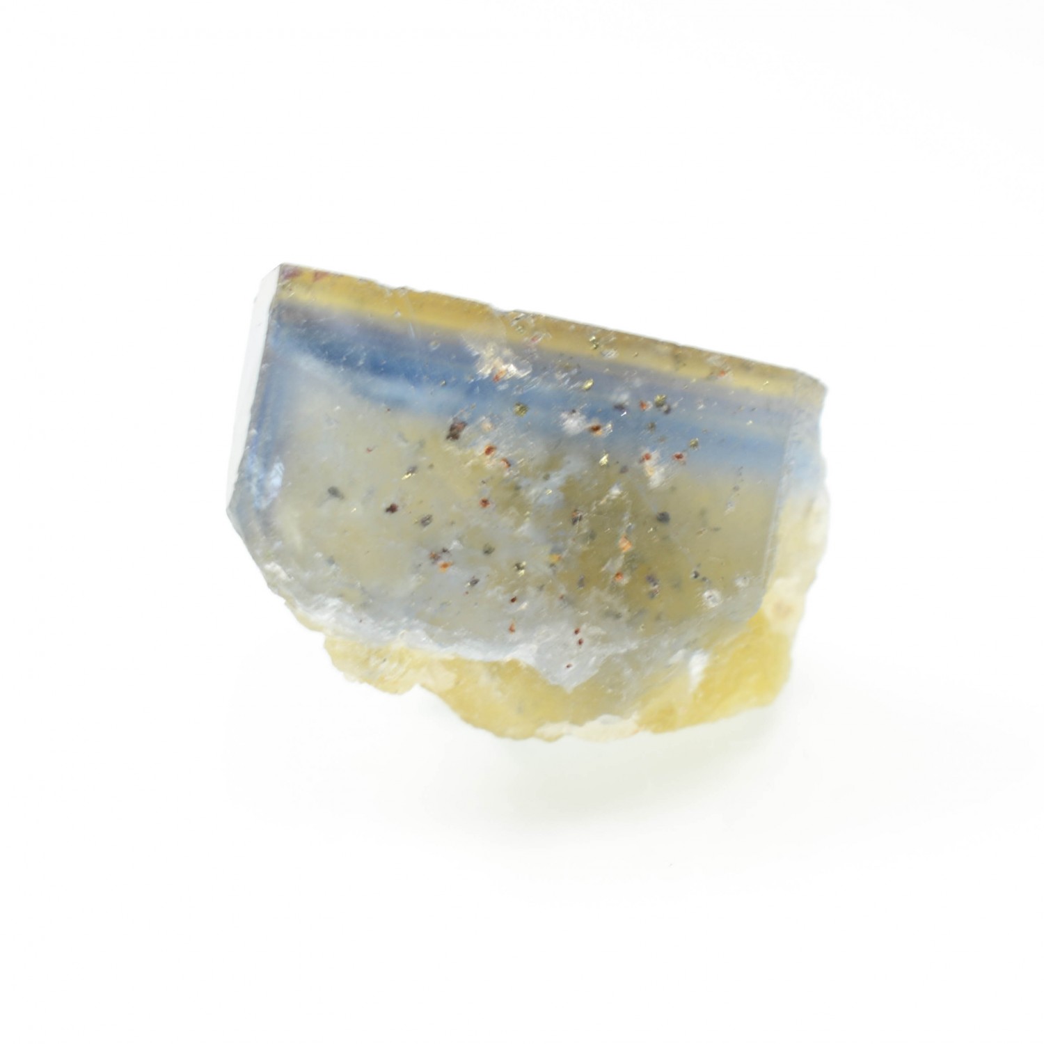 Fluorite - Yellow vein, Valzergues, Aveyron, France