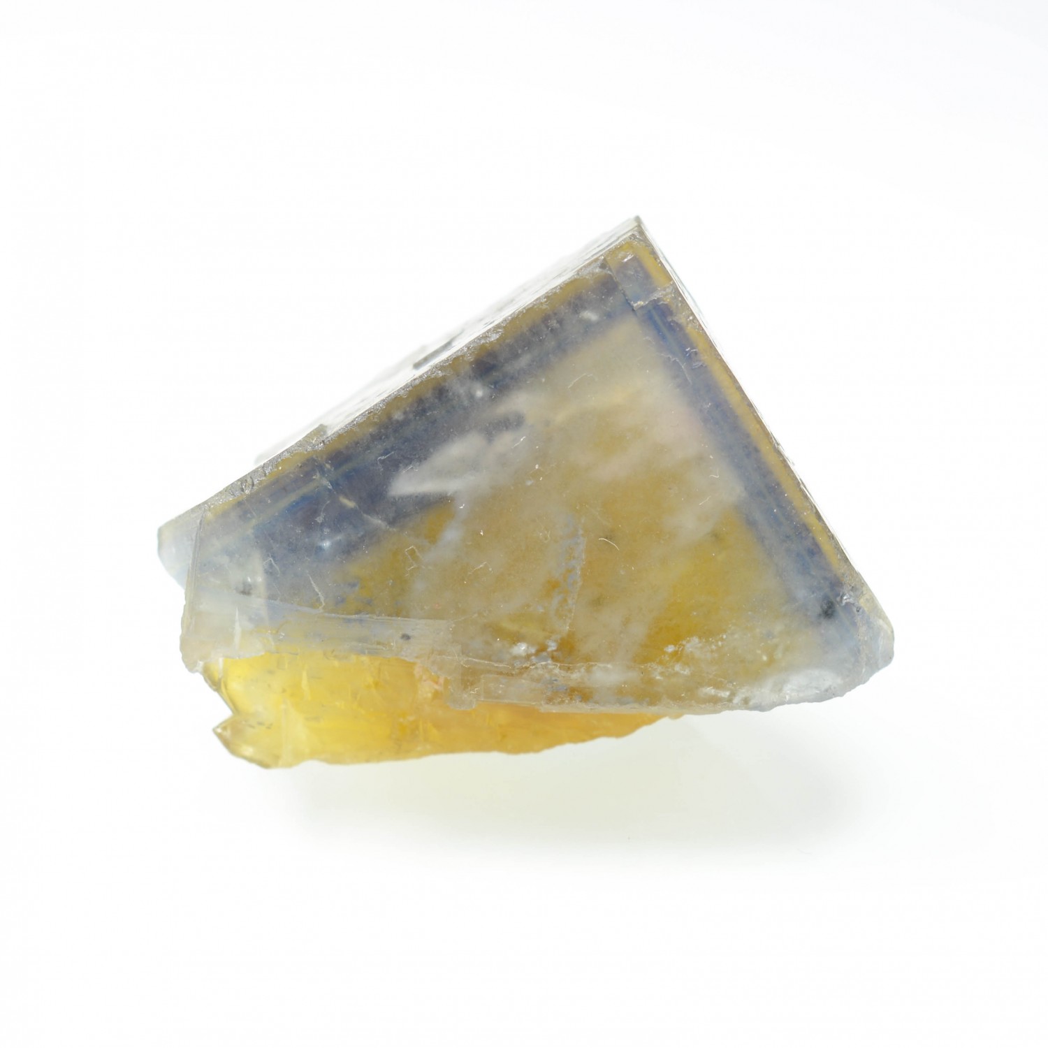 Fluorite - Yellow vein, Valzergues, Aveyron, France