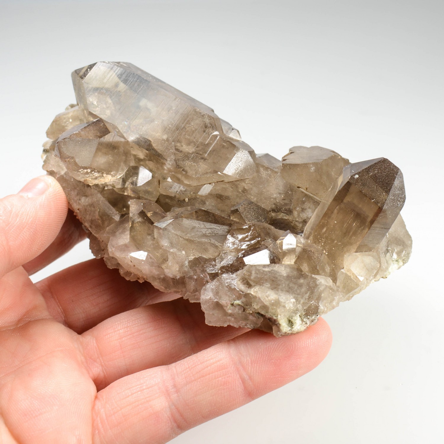 Quartz and fluorite - Face Sud des Droites, Mont-Blanc Massif, Haute-Savoie, France