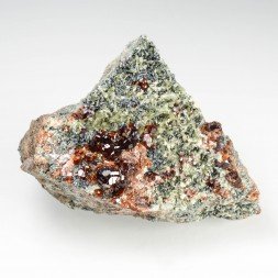 Grenat, clinochlore et diopside - Rodingites italiennes, Piémont/Vallée d'Aoste, Italie
