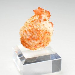 Vanadinite and barite - Mibladen mining district, Morocco