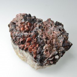 Quartz hématoide et morion - Guilers, Finistère, France