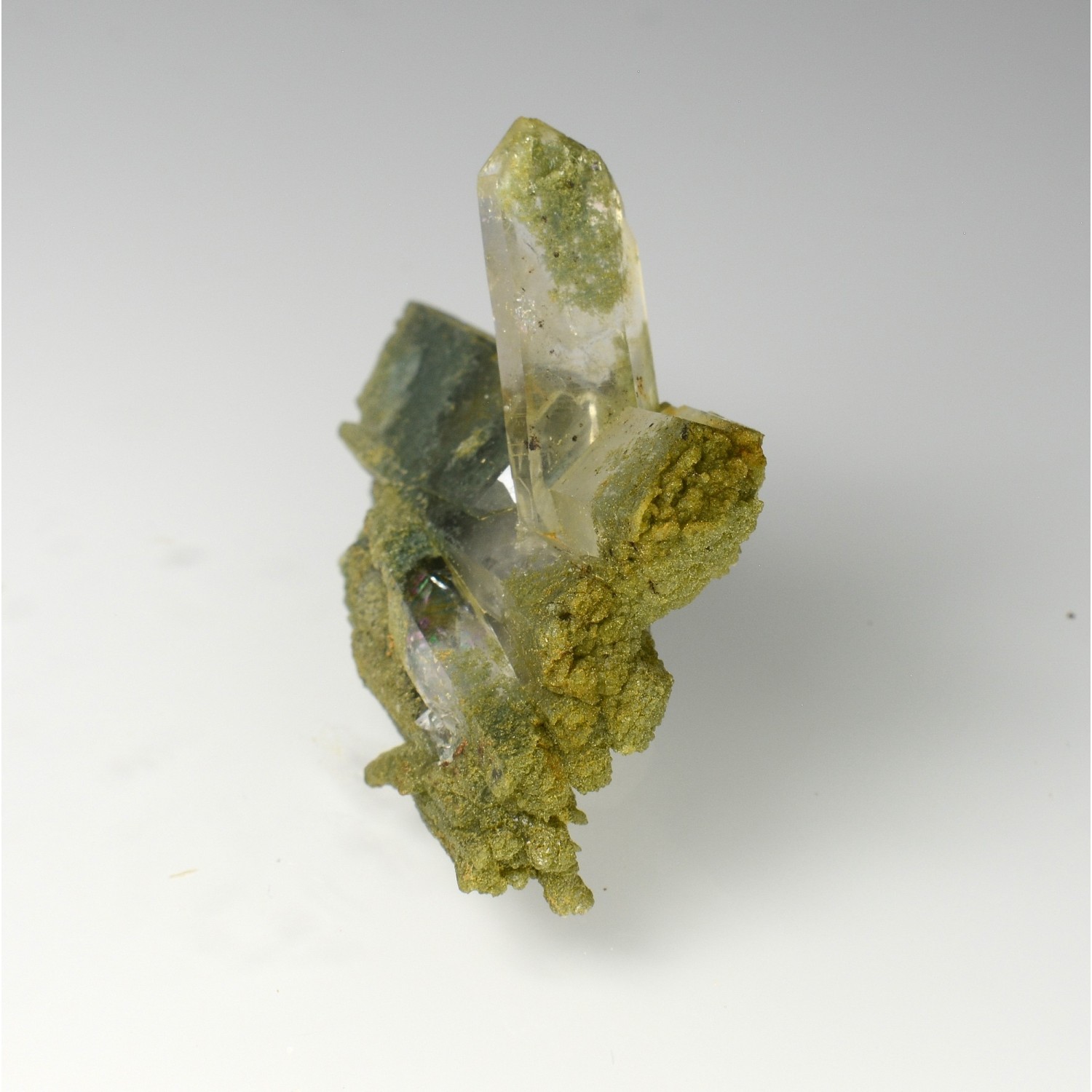 Chlorite quartz - L'Alpe d'Huez, Isère, France.