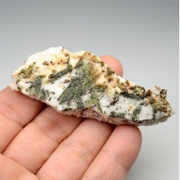 Actinolite, pyrite - Arignac, Ariège, France.