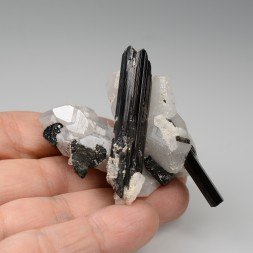 Quartz and tourmaline - Minas Gerais, Brazil