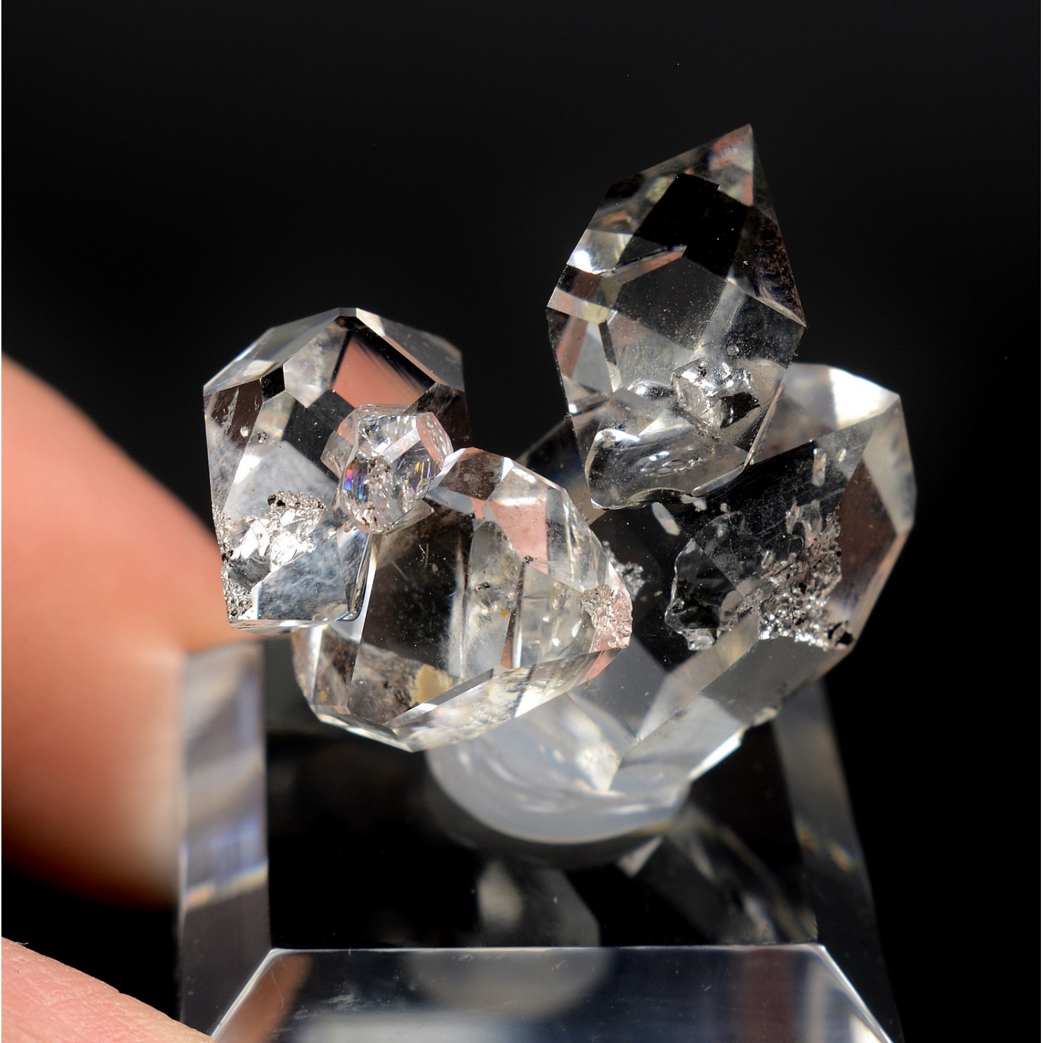 Quartz " diamant " - Herkimer, New-York, Etats-Unis