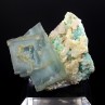 Fluorine, amazonite et quartz - Fazenda do Centro, Espirito Santo, Brésil