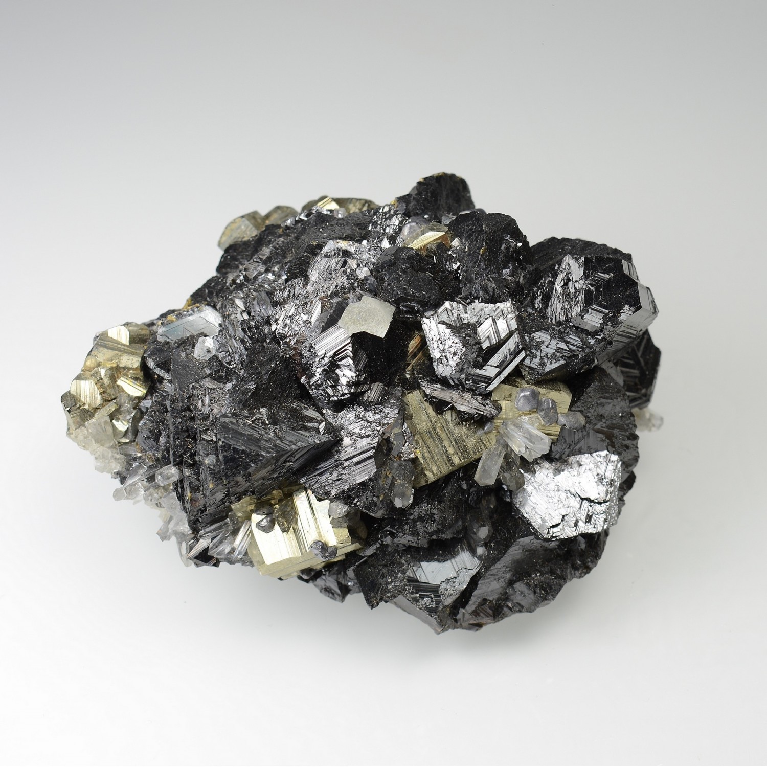 Sphalérite, pyrite et quartz - Mine Huaron, Pérou