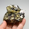 Pyrite, sphalerite and quartz - Huaron Mine, Pasco Province, Peru