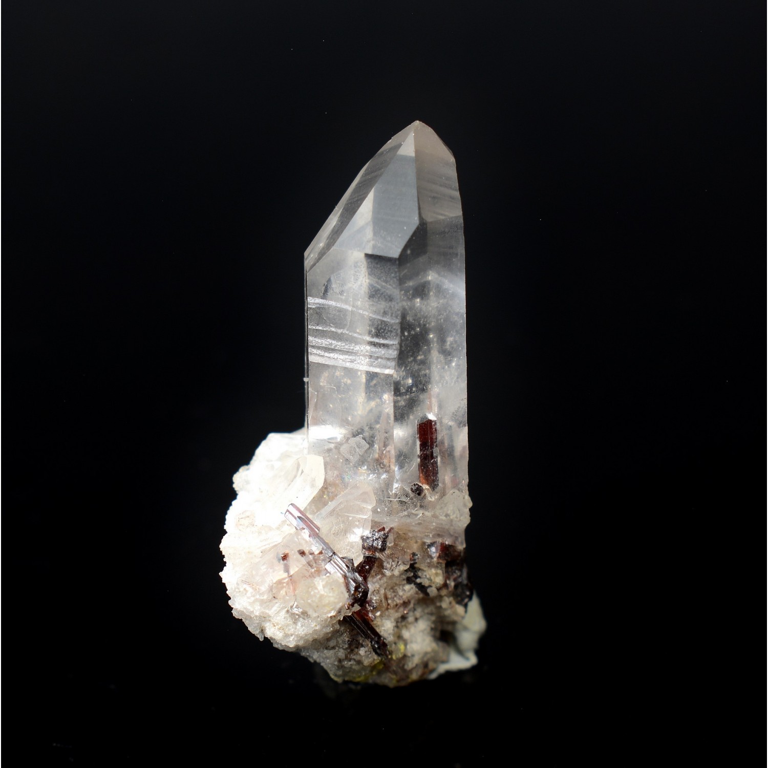 Quartz and rutile - Diamantina, Minas Gerais, Brazil