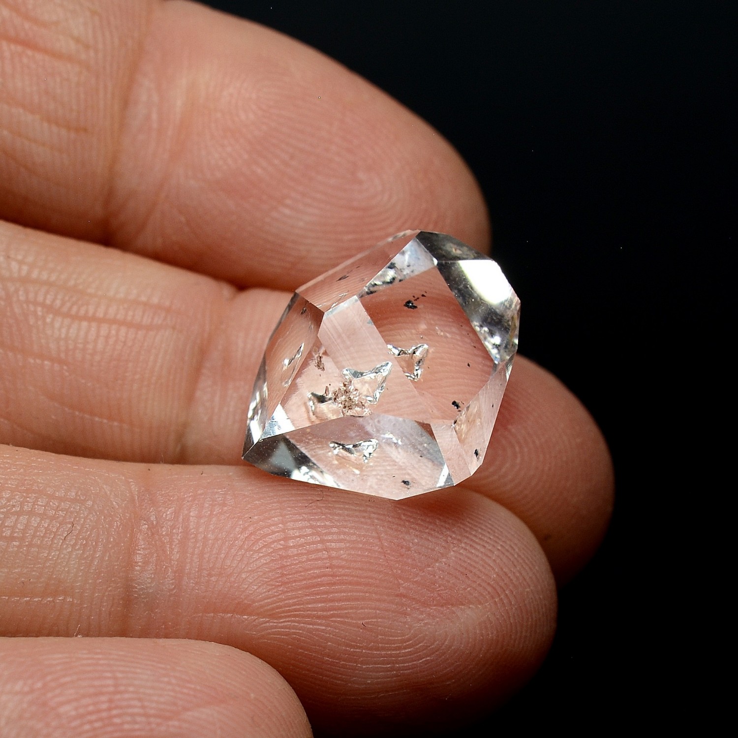 Quartz " diamant " - Herkimer, New-York, Etats-Unis