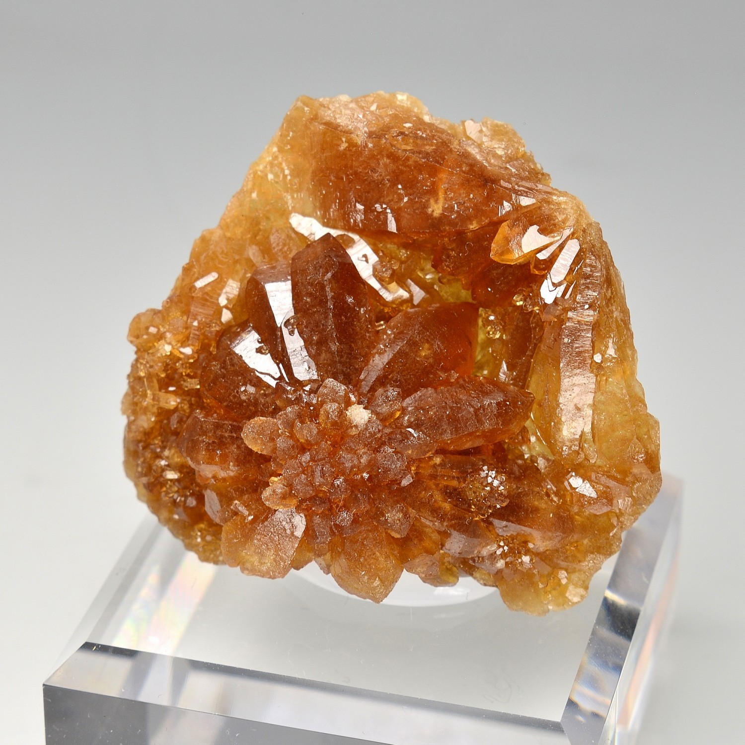 Fleur de quartz " citrine " - Bakrit, Région de Meknès, Maroc