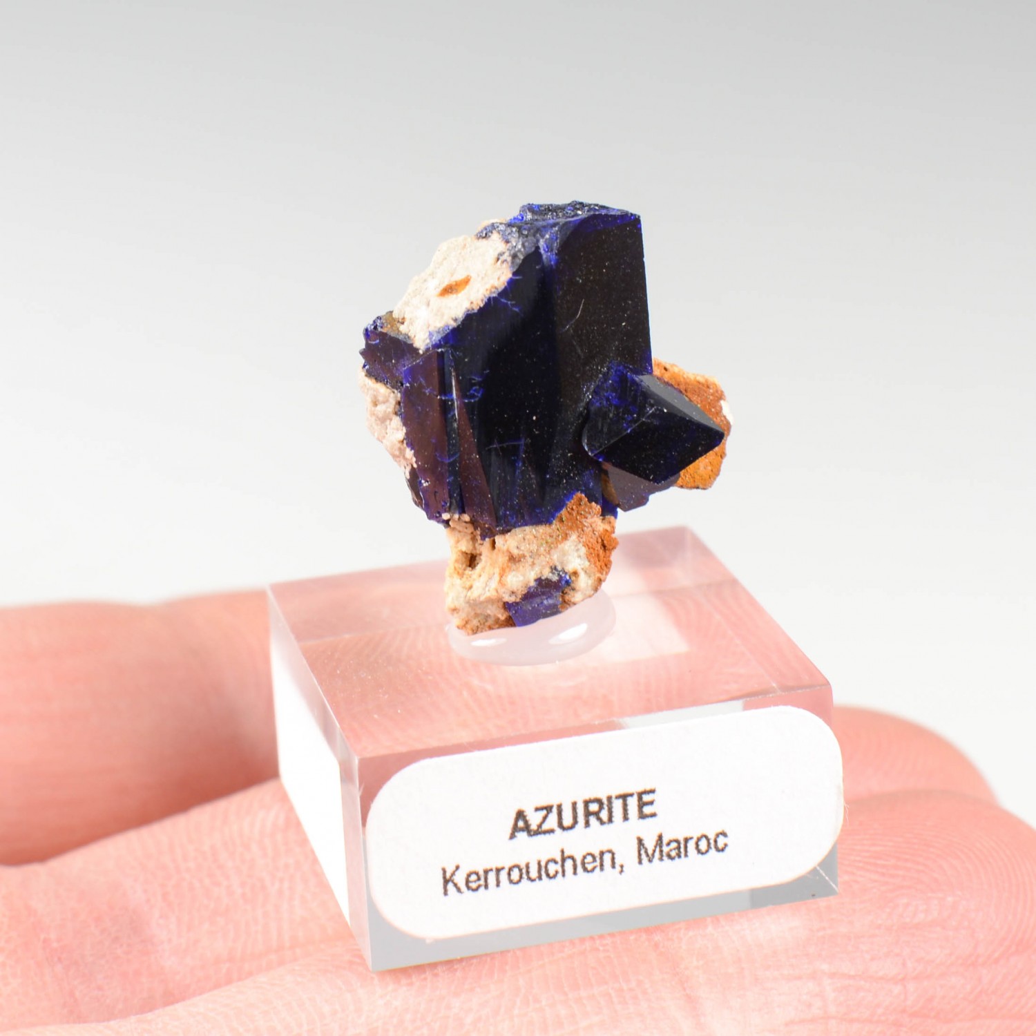 Azurite - Kerrouchen, Maroc