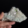 Quartz et malachite - Le Grand Mont, Arêches, Beaufortain, Savoie, France