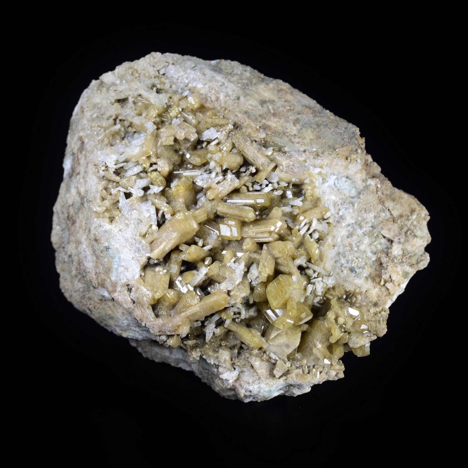 Epidote et diopside - Vallée d'Aoste, Italie.