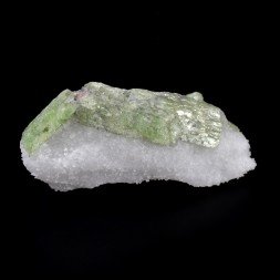 Pargasite on marble - Luc Yen, Yen Bai province, Vietnam.