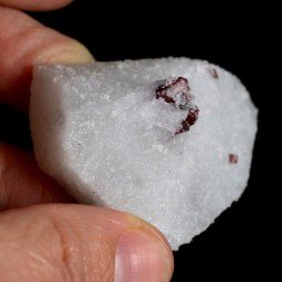 Spinel on marble - Luc Yen, Yen Bai province, Vietnam.