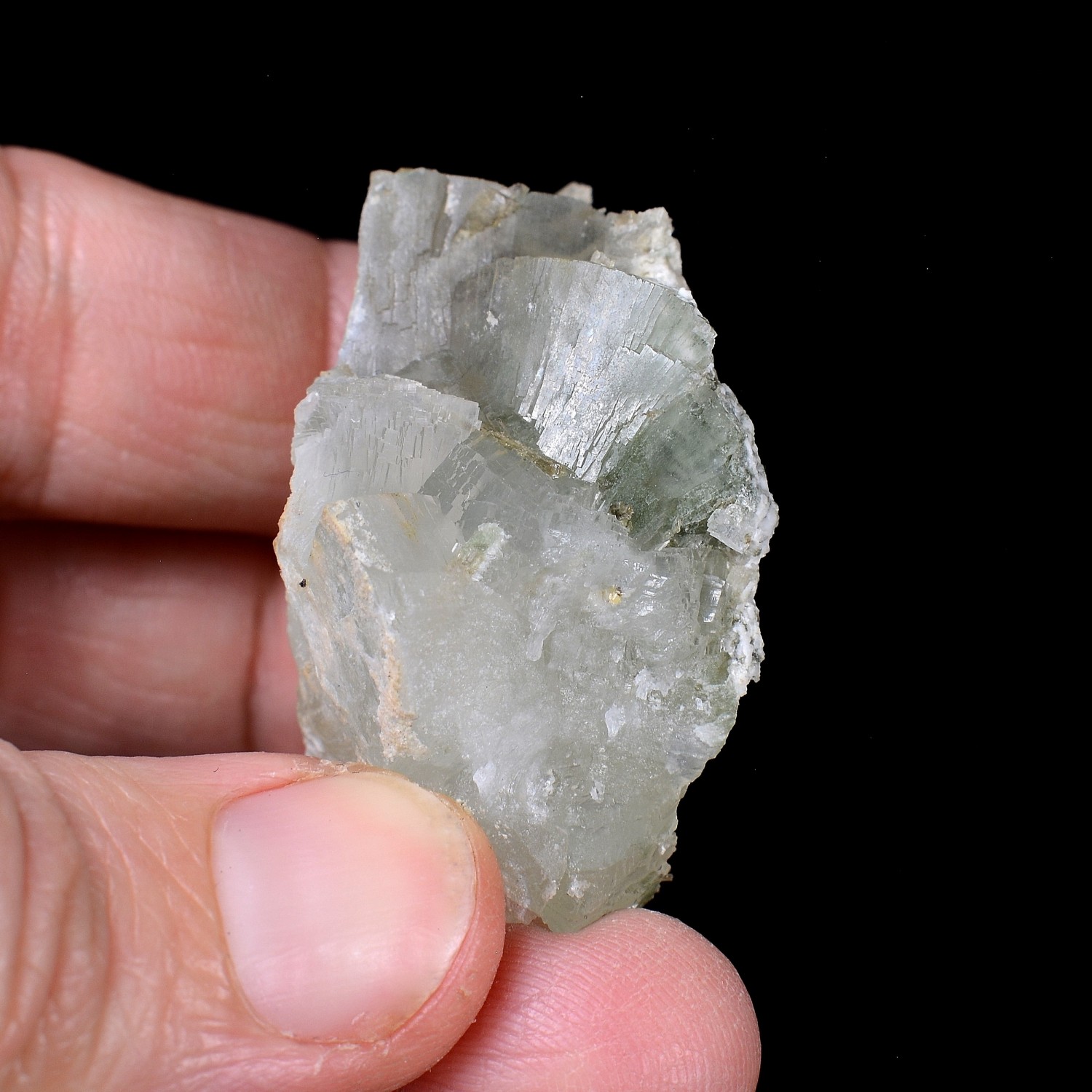 Prehnite et épidote - Saint-Christophe-en-Oisans, Isère, France