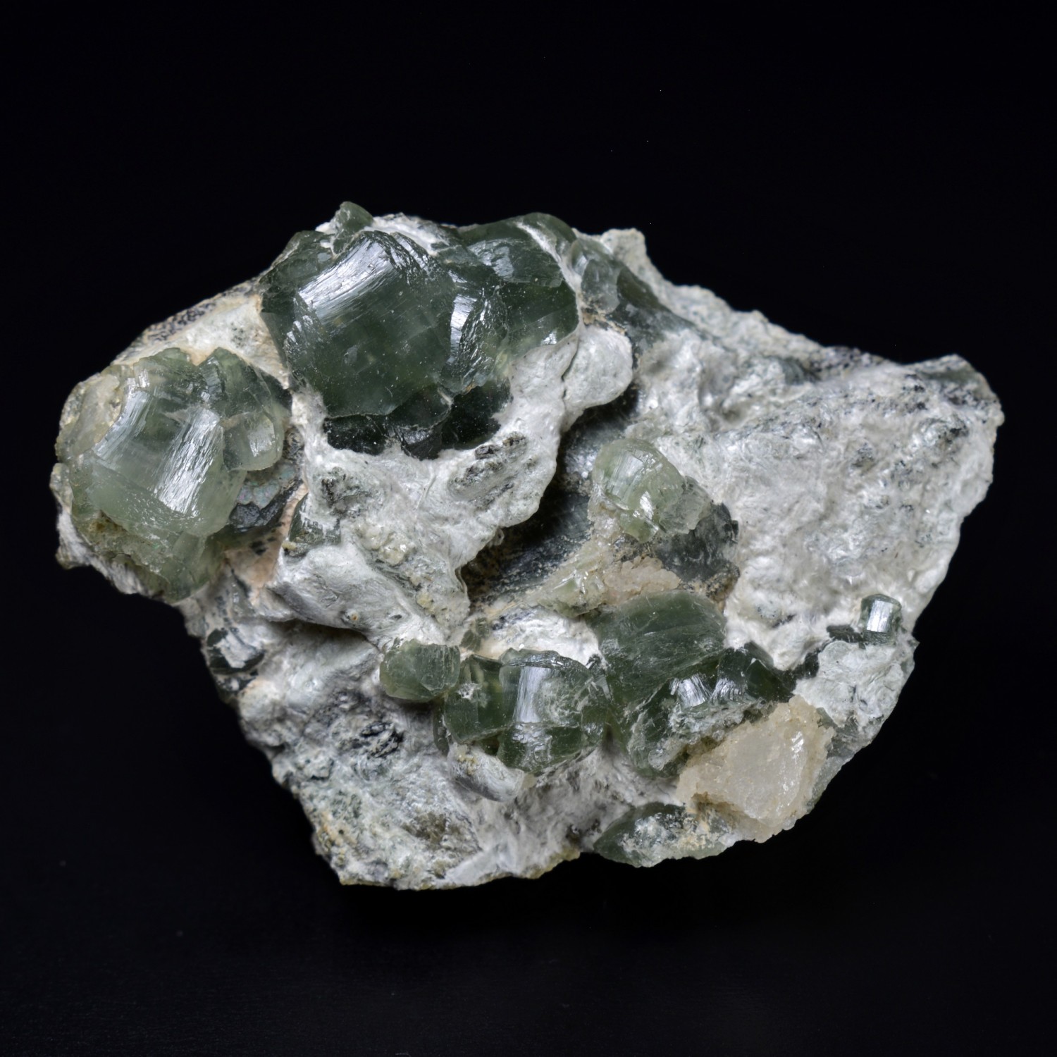 Prehnite and byssolite - Combe de La Selle, Isère, France