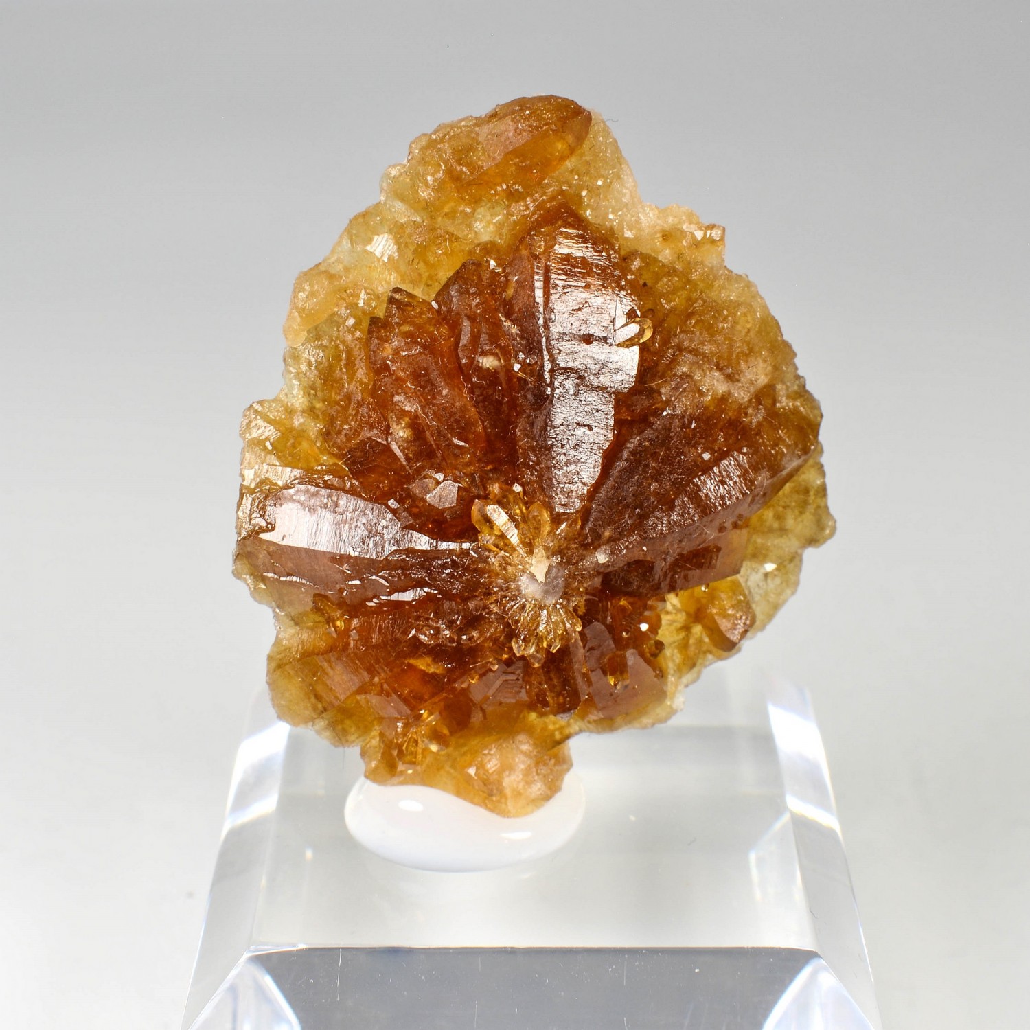 Fleur de quartz " citrine " - Bakrit, Région de Meknès, Maroc