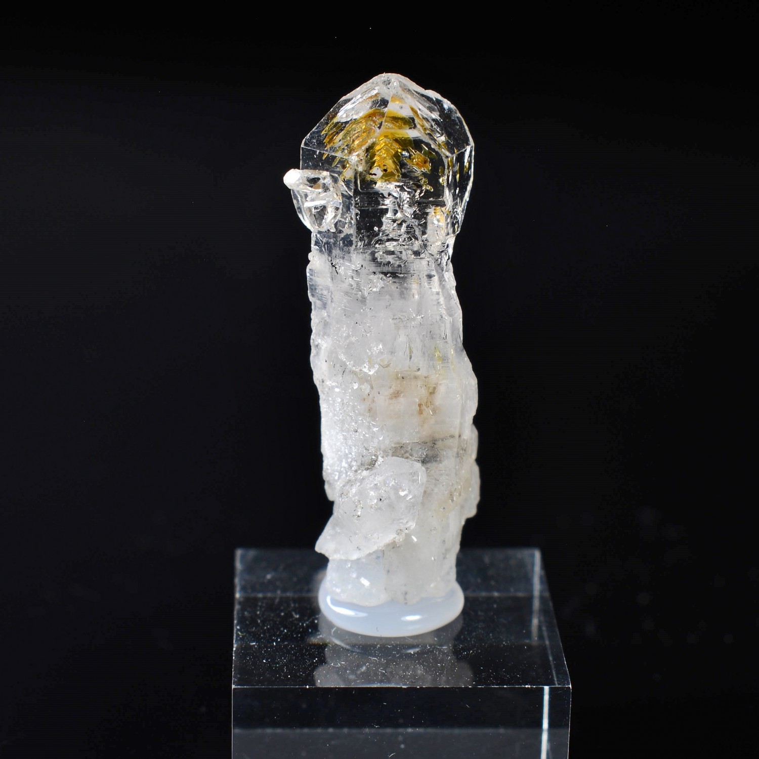 Quartz luciole à inclusions de pétrole - Madirobe, Madagascar