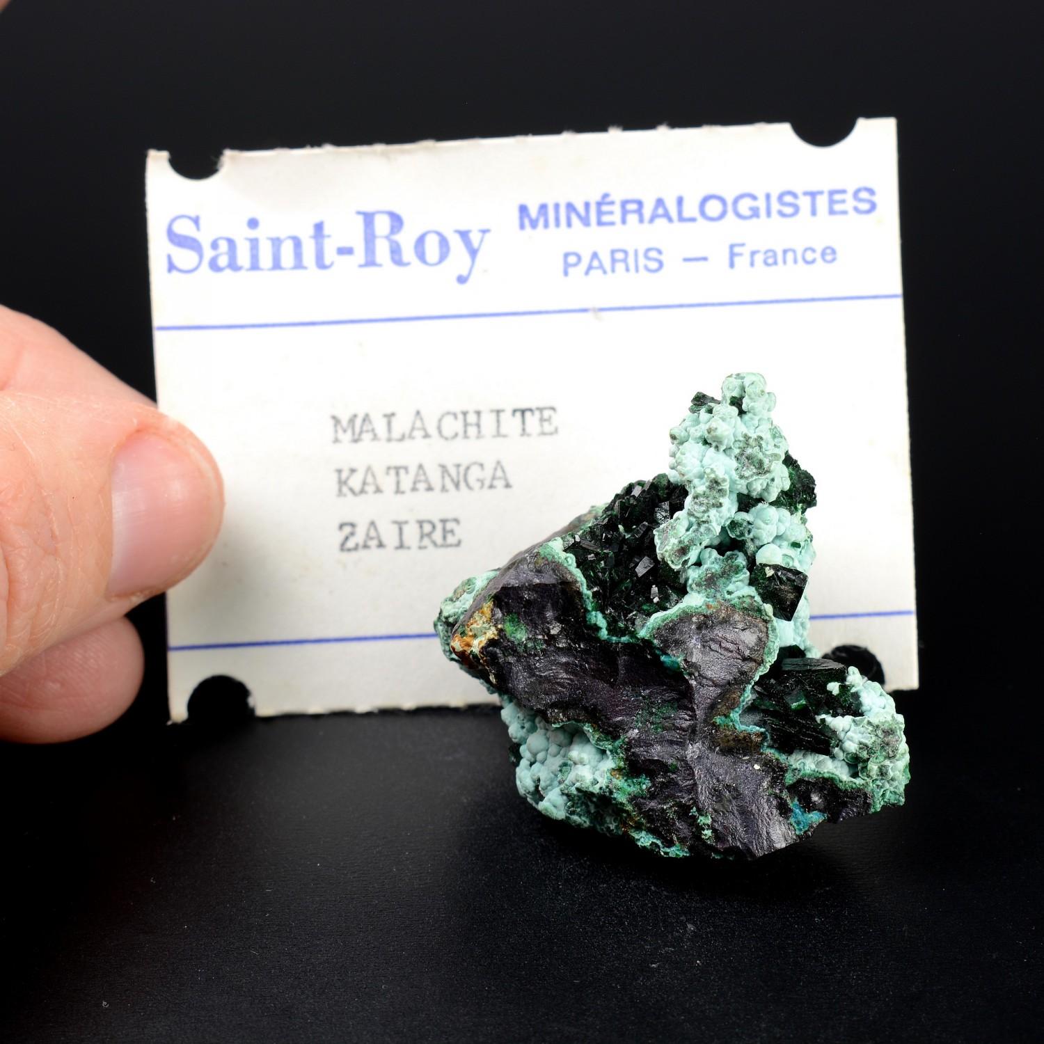 Malachite and chrysocolla - Katanga, DR of Congo