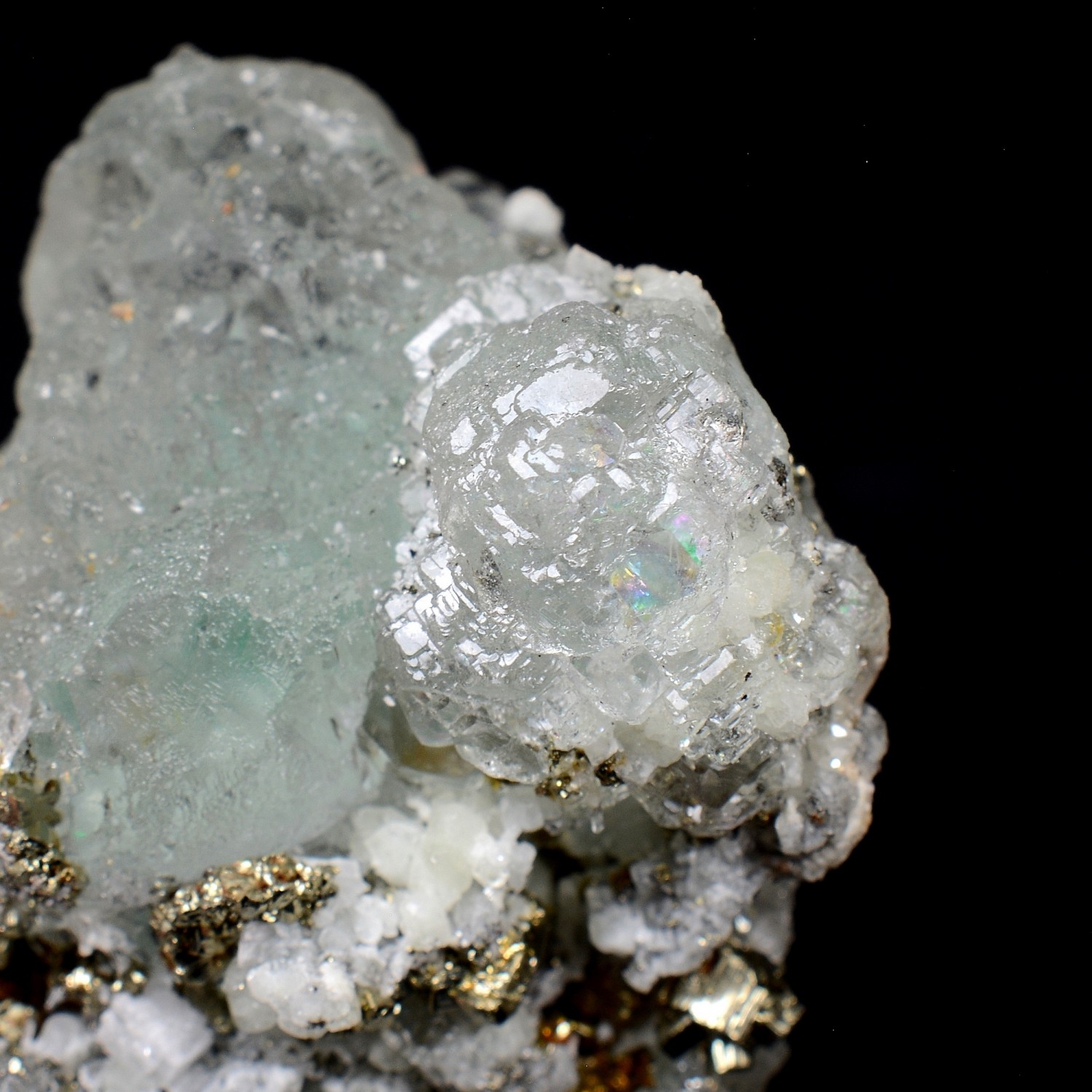 Fluorine, pyrite - Mine Huaron, Pérou