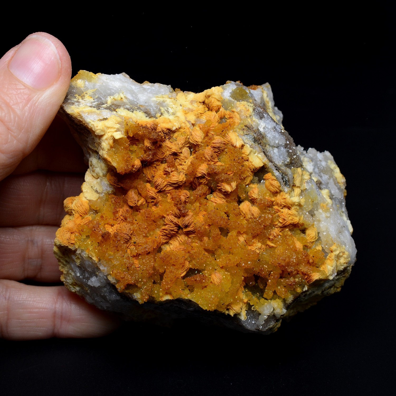 Baryte and quartz - Cuzac, Lot, France