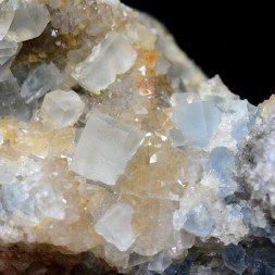 Fluorite and quartz - Le Franciman, Tarn, France