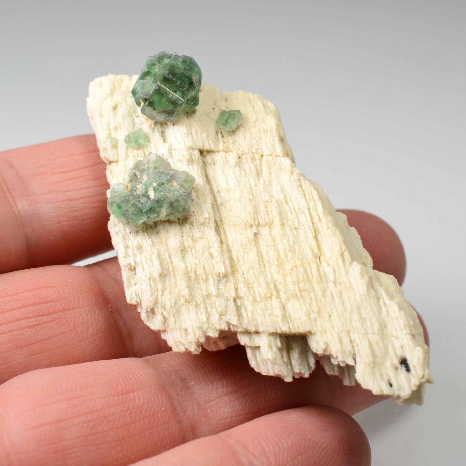 Fluorite on orthoclase - Usakos, Erongo Region, Namibia