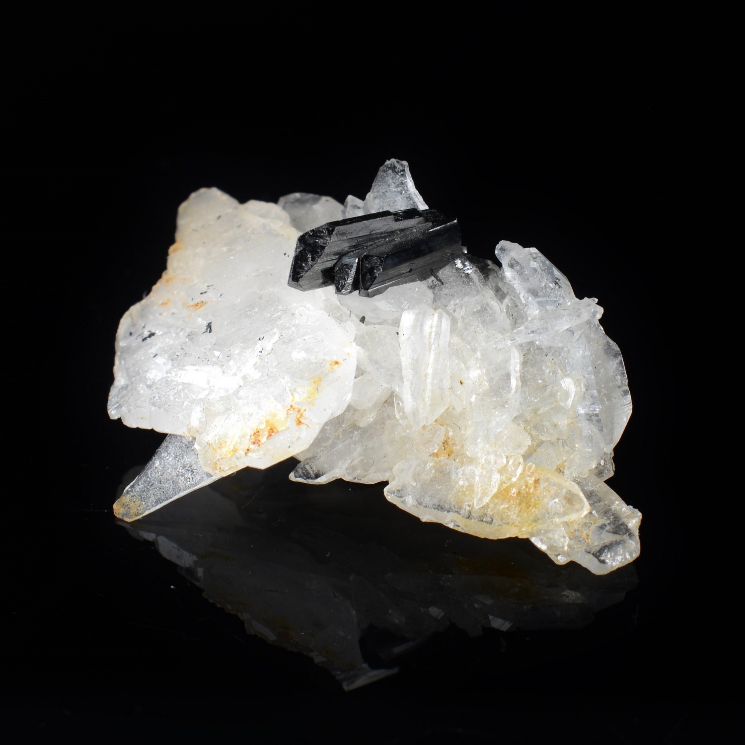 Quartz et ferbérite - Mine Yaogangxian, Province de Hunan, Chine