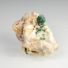 Malachite on barite - Font d'Arques, Lieuran-Cabrières, Hérault, France