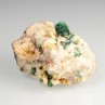 Malachite on barite - Font d'Arques, Lieuran-Cabrières, Hérault, France