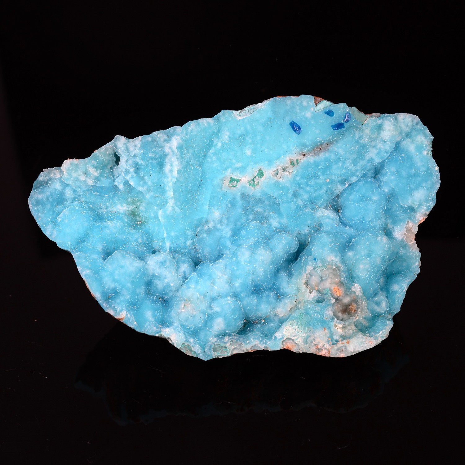 Hémimorphite et veszelyite - Palabanda, district d'M'fouati, République du Congo
