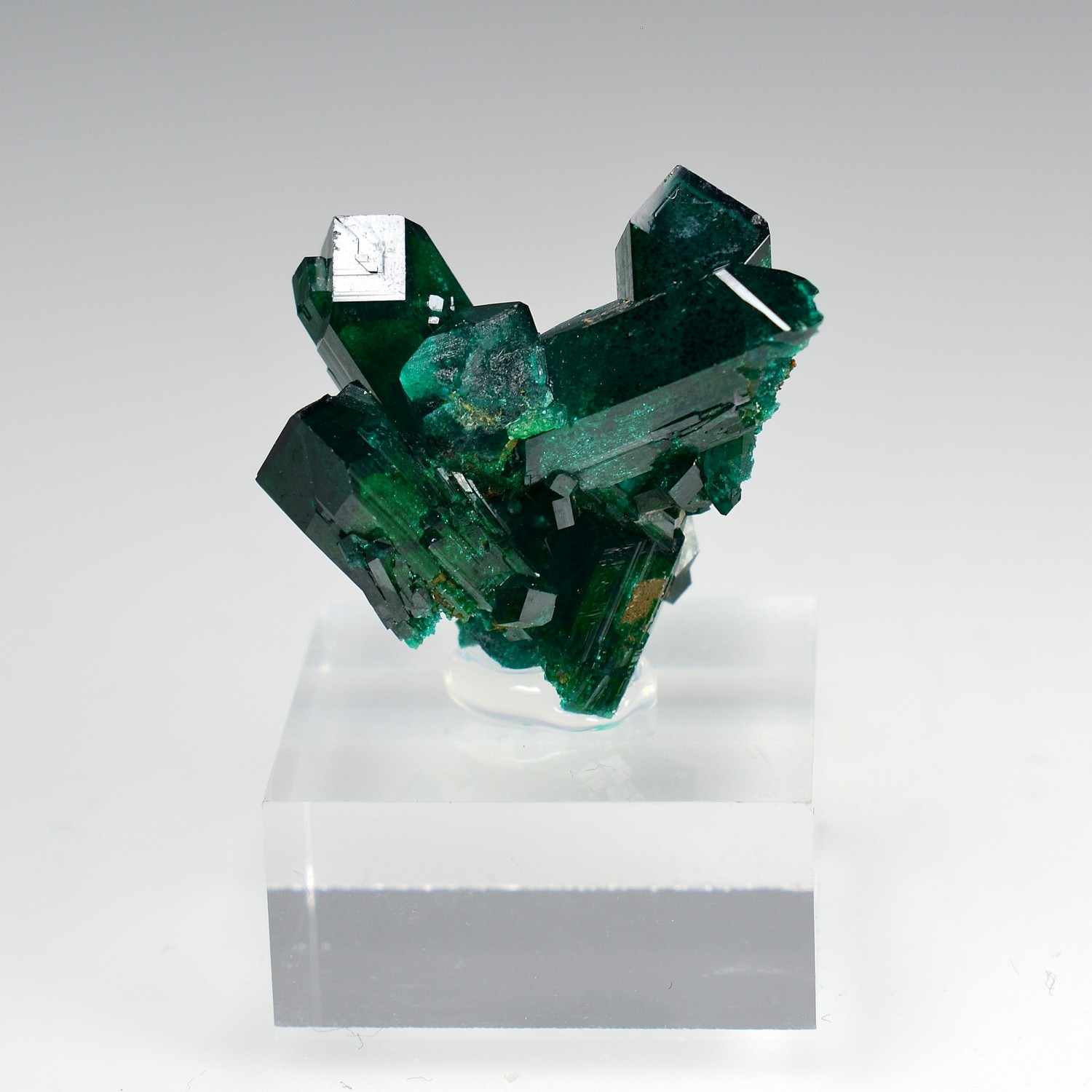 Dioptase - N'tola, mining district of Mindouli, Republic of the Congo