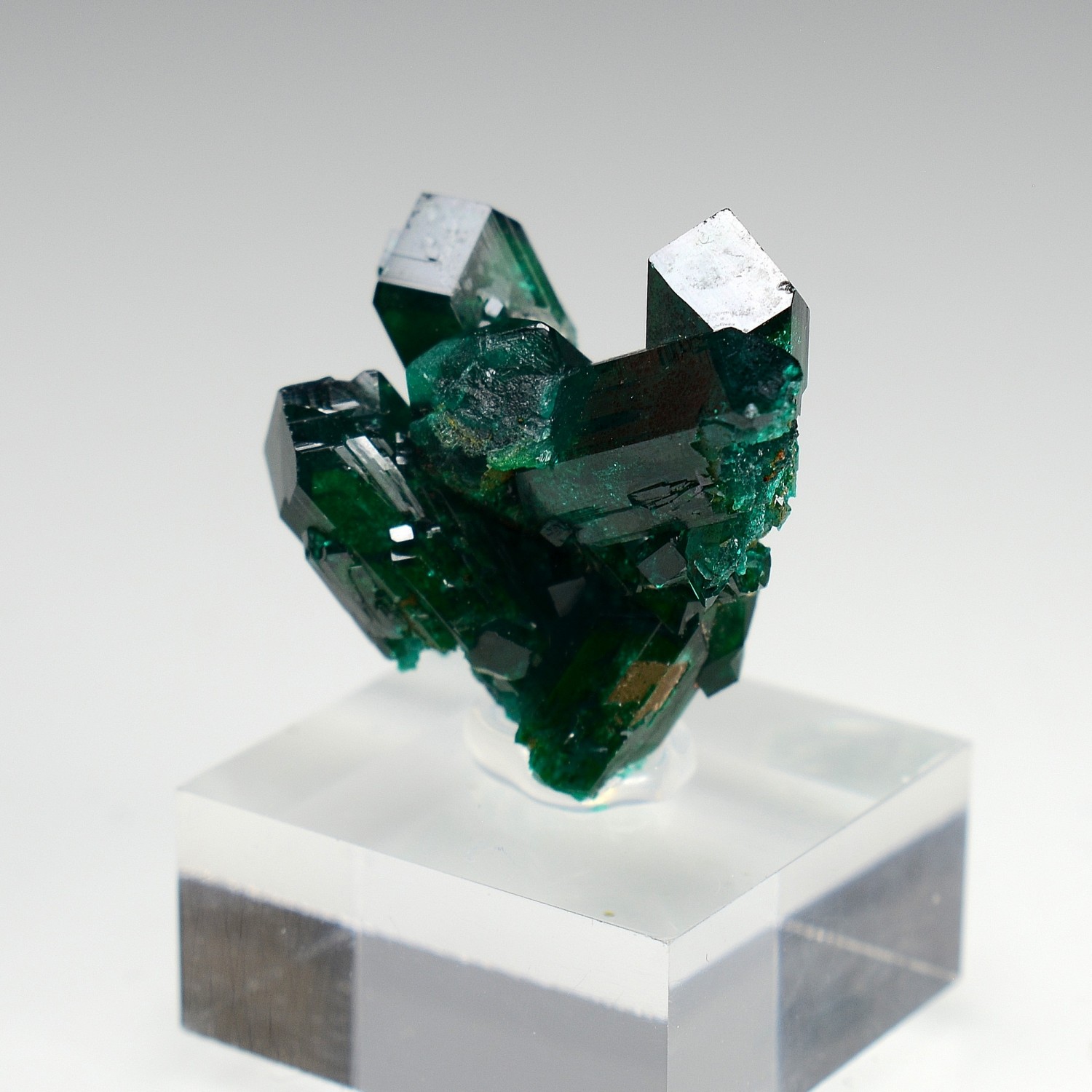 Dioptase - N'tola, mining district of Mindouli, Republic of the Congo